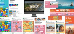 Images of online advertisements from campaign