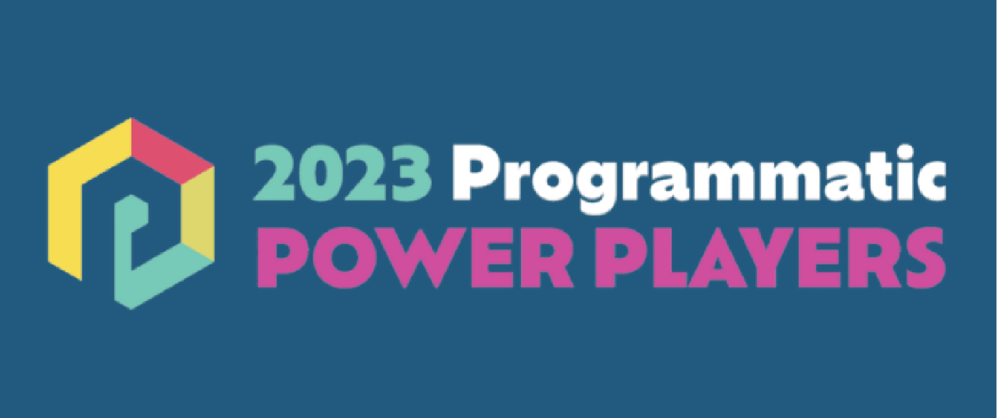 Logo that says 2023 Programmatic Power Players