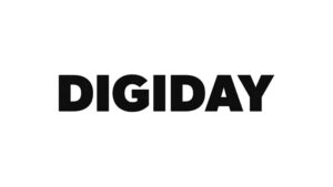 Black and white Digiday logo