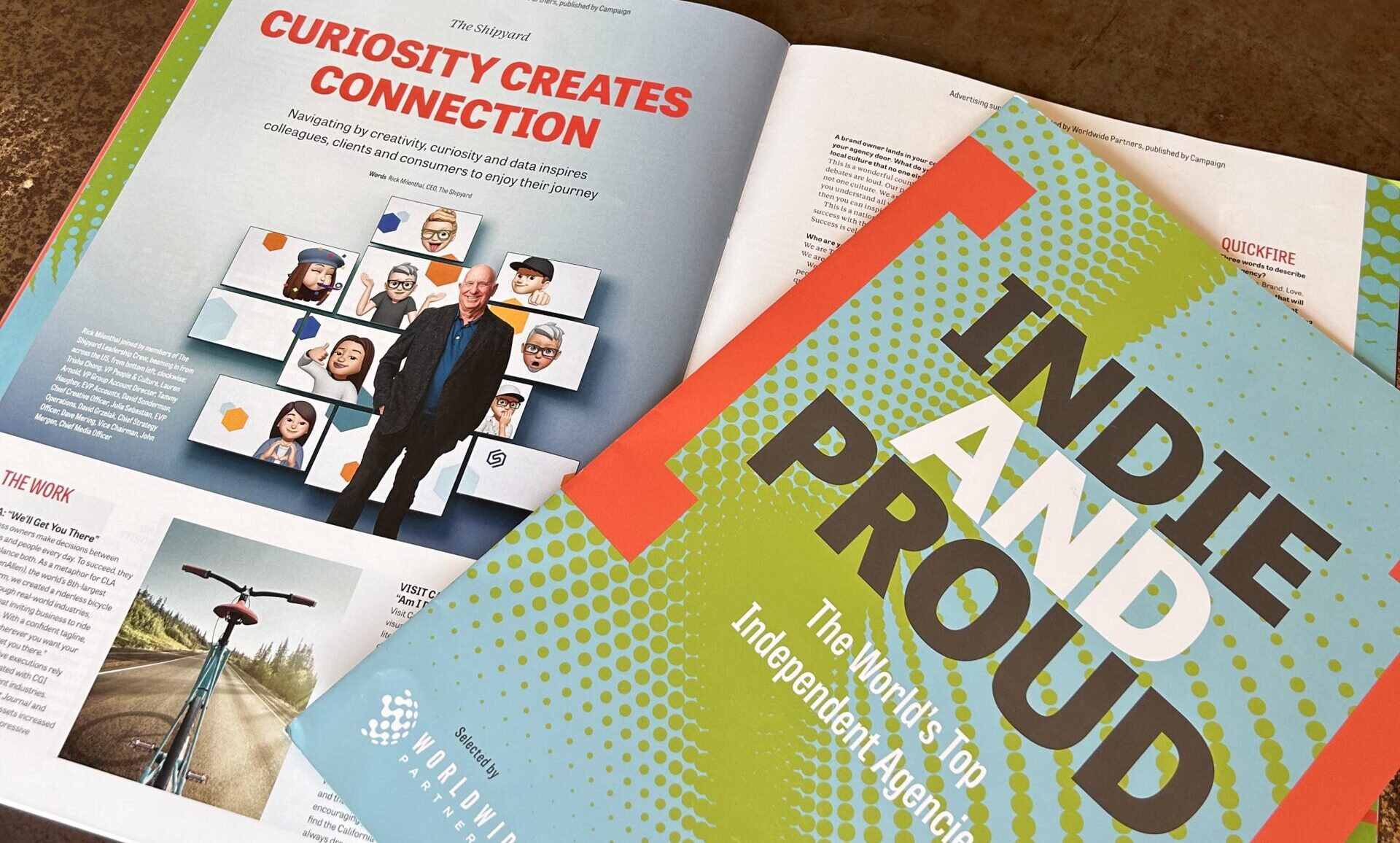 Image of a magazine featuring the World's Top Independent Agencies