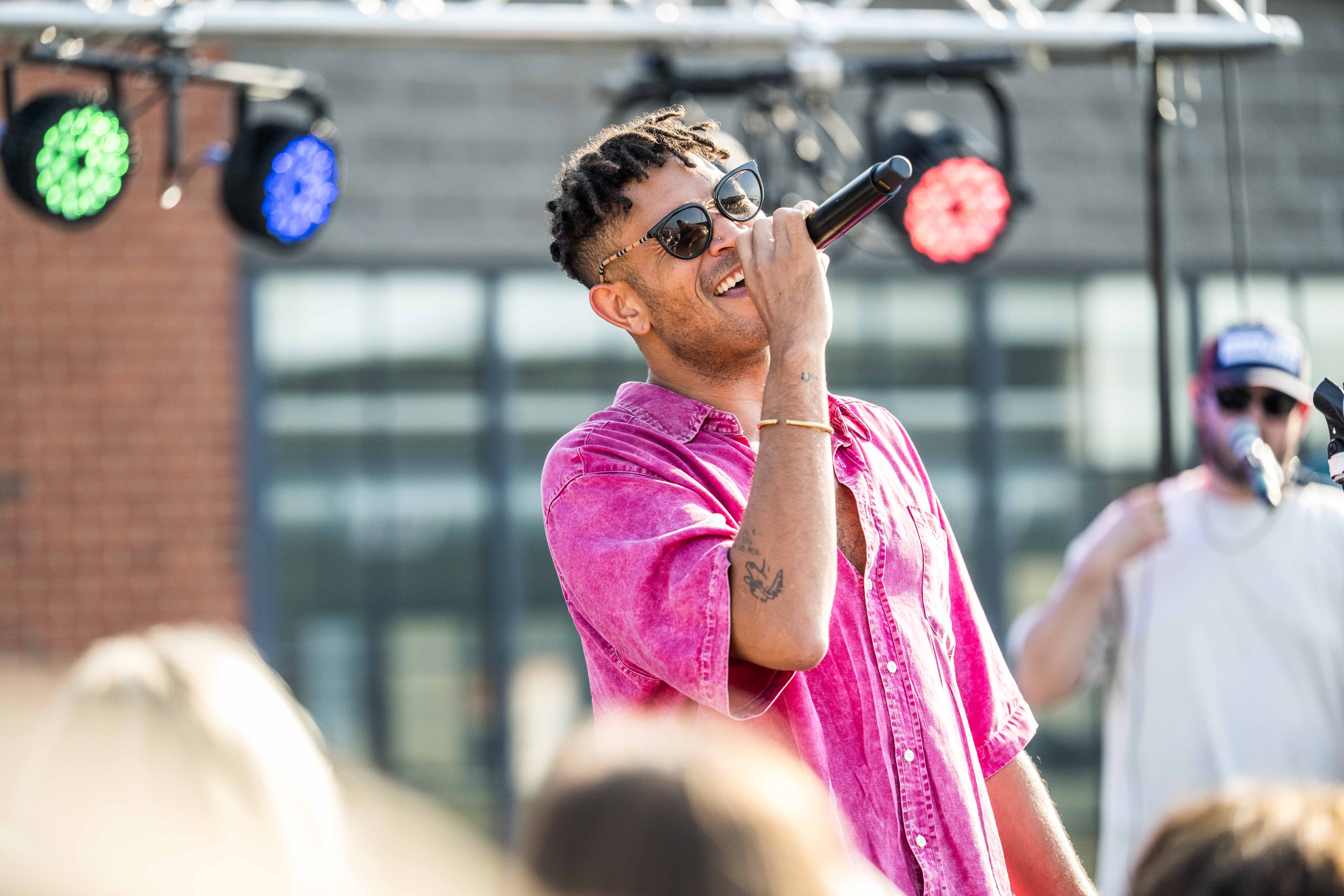 Bryce Vine performing at The Shipyard's Engineering Brand Love Summit