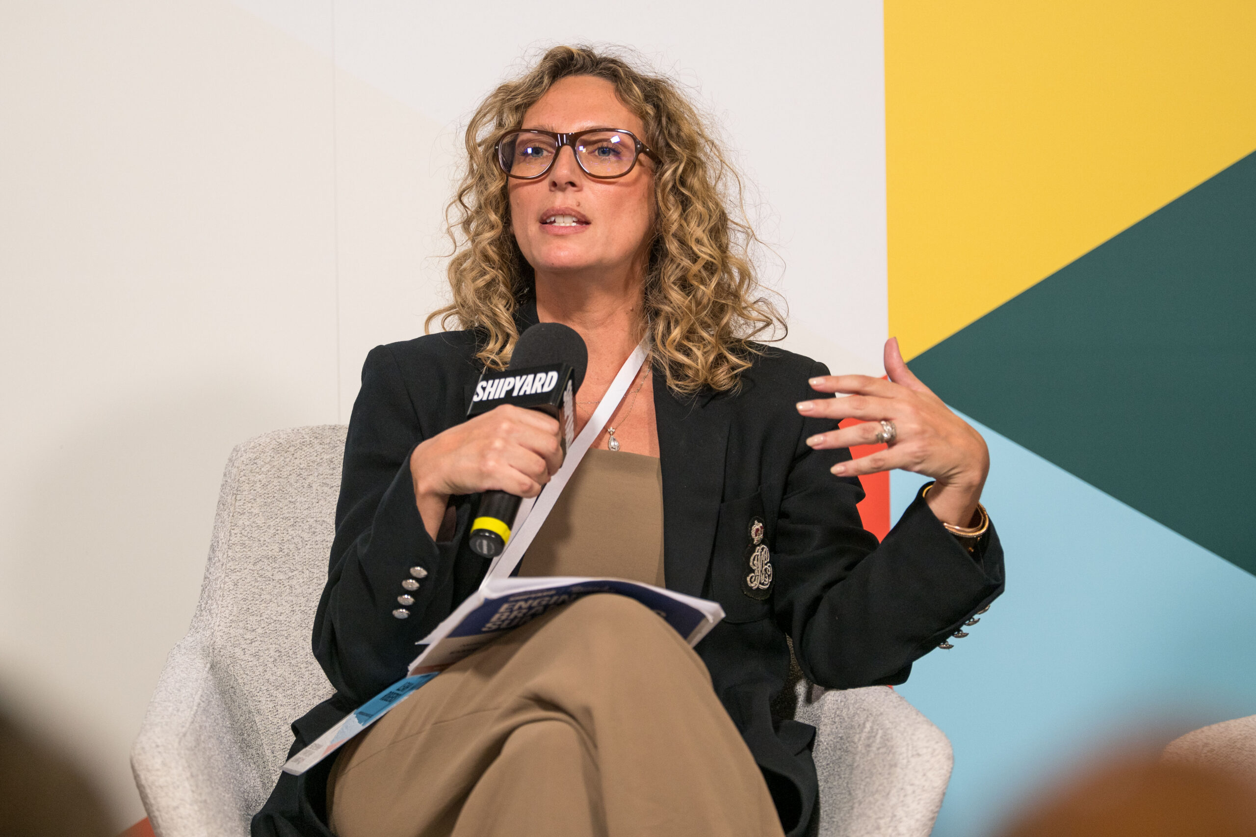 Leah Rogers speaking at The Shipyard's 2026 Engineering Brand Love Summit